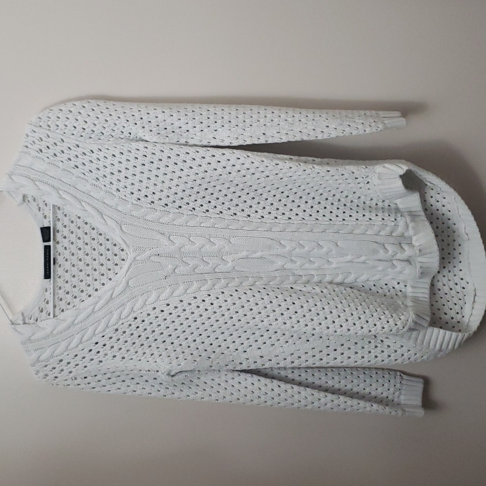 Jeanne Pierre crochet knit oversized comfy sweater